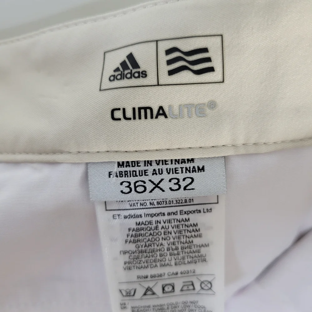 Mens Adidas Climalite Light weight Khaki Golf Pants Size 36X32 - Picture 7 of 8